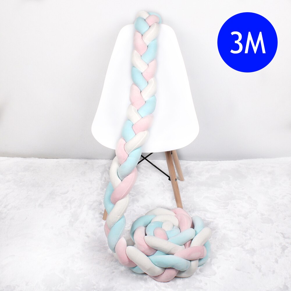 Braided Crib Bumper Baby Cushion